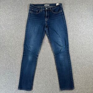 Levis 312 Shaping Slim Jeans Womens 30 Dark Wash Blue Stretch Denim Pants